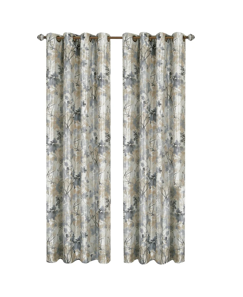 Kate Aurora Country Living 100% Thermal Lined Grommet Top Floral Room Darkening Curtains