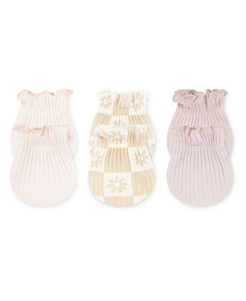 Huggies Baby Girl 3-Pack Warmth Mittens