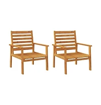Sofa Chair Natural Wood Solid Acacia Wood Standard Durable