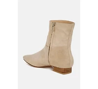 Rag & Co Hakra Flared Heel Suede Boots Women