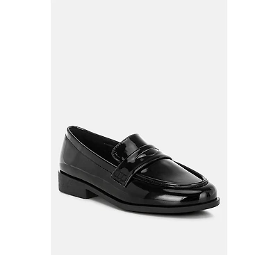 London Rag Mogul Penny Strap Detail Womens Loafer
