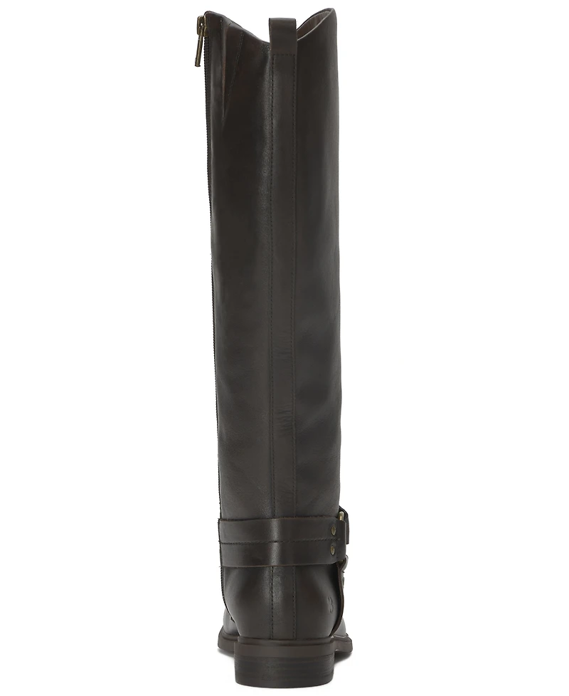 Lucky Brand Women's Hamila Buckle Round Toe Knee High Riding Boots