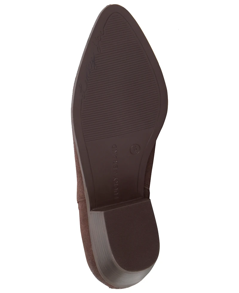 Lucky Brand Women's Ailein Pointed Toe Zipper Ankle Booties