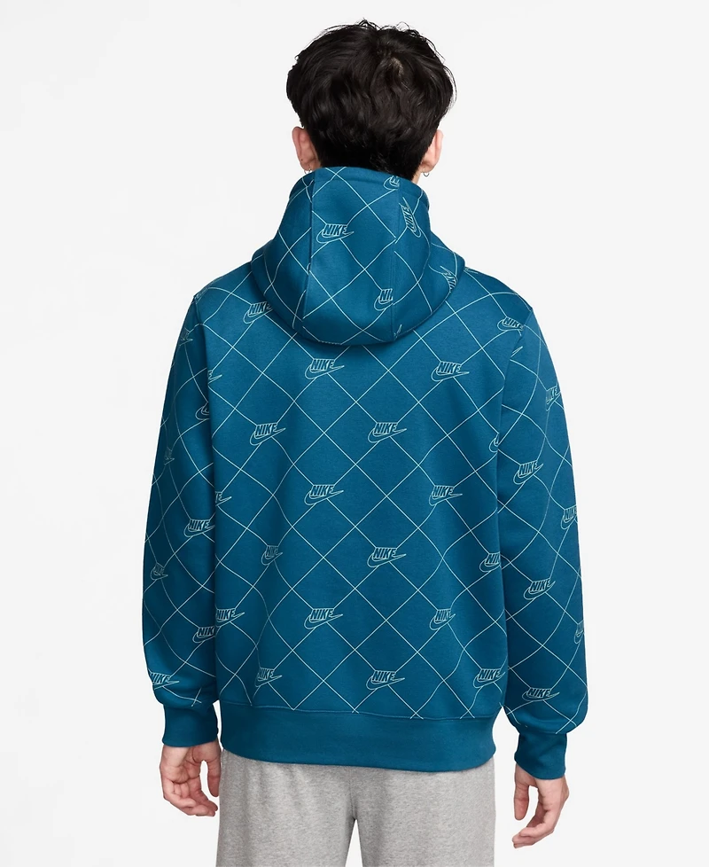 Nike Men's Sportswear Club Fleece Pullover Printed Hoodie