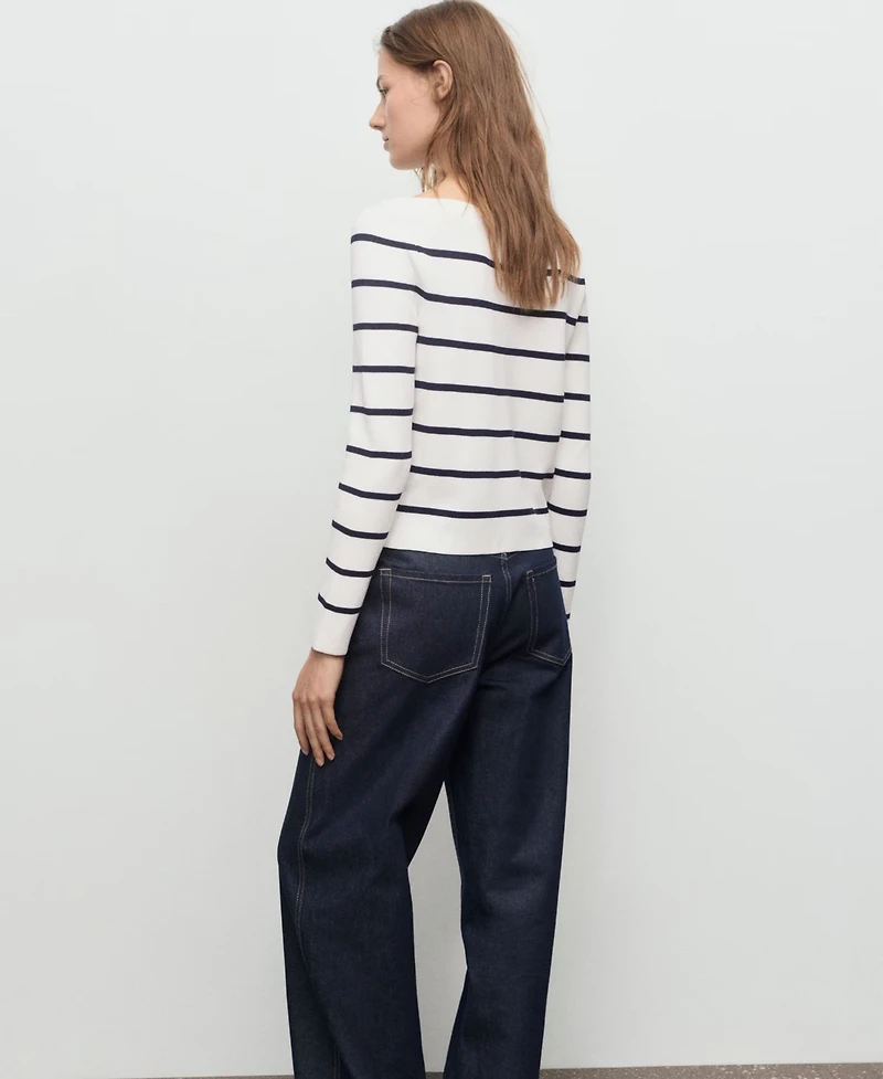 Mango Women's Fine-Knit Boat-Neck Sweater