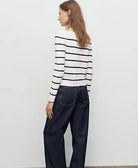 Mango Women's Fine-Knit Boat-Neck Sweater