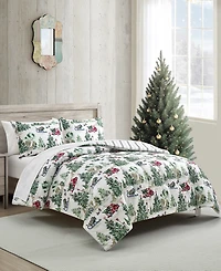 Sunham Snow Day Stripe 3-Pc. Comforter Sets
