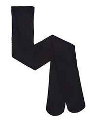 MeMoi Girls Multi-Diamond Drop-Stitch Textured Cotton Rich Sweater Tights