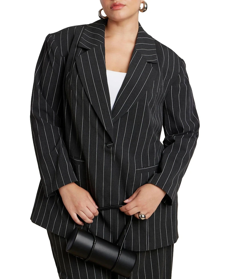 Eloquii Women's Nipped Waist Blazer With Back Adjuster