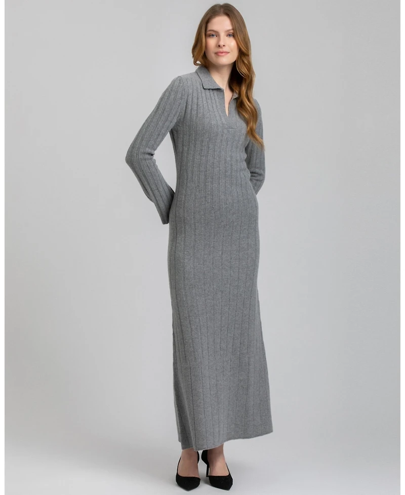 Pietro Brunelli Milano Women's Ribbed Beatrice Maxi Dress