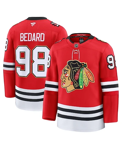 Fanatics Men's Connor Bedard Red Chicago Blackhawks Centennial Premium Jersey