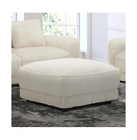 Parker Living Utopia - Mega Ivory Ottoman with Casters