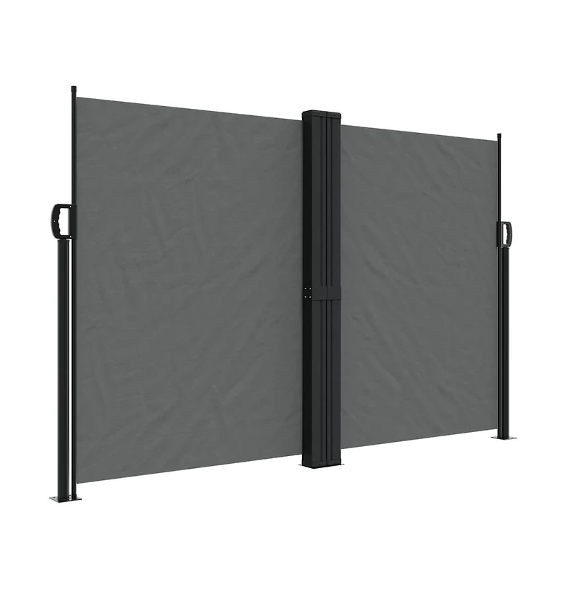 vidaXL Retractable Side Awning Anthracite