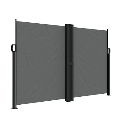 vidaXL Retractable Side Awning Anthracite