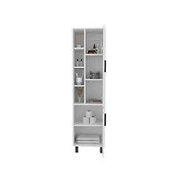 We Have Furniture Delta Storage Cabinet, Bathroom, White