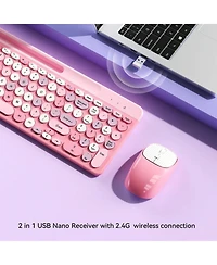 risokeys Retro Wireless Keyboard Mouse Combo