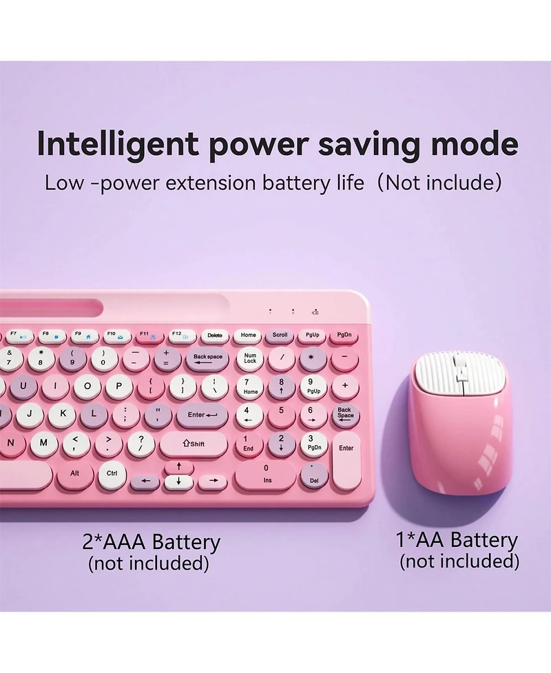 risokeys Retro Wireless Keyboard Mouse Combo