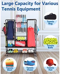 Mythinglogic Tennis Equipment Storage Rack