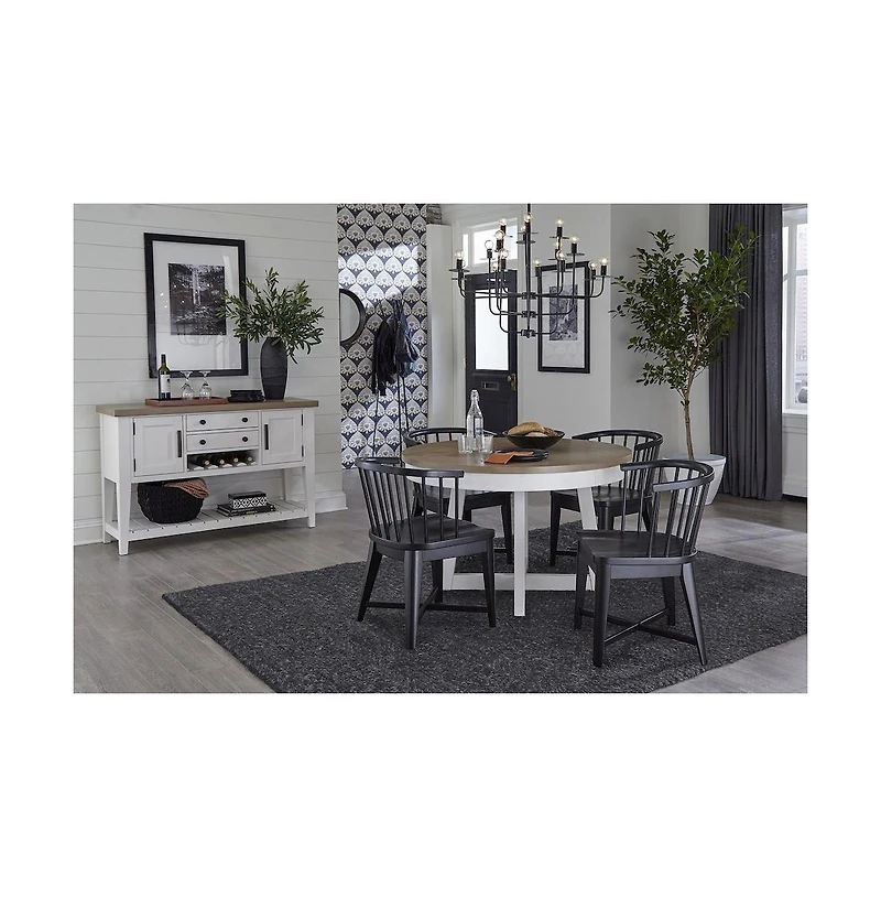 Parker House Furniture Americana Modern Dining Barrel Dining Chair Two Pack