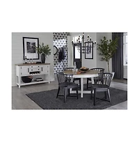 Parker House Furniture Americana Modern Dining Barrel Dining Chair Two Pack