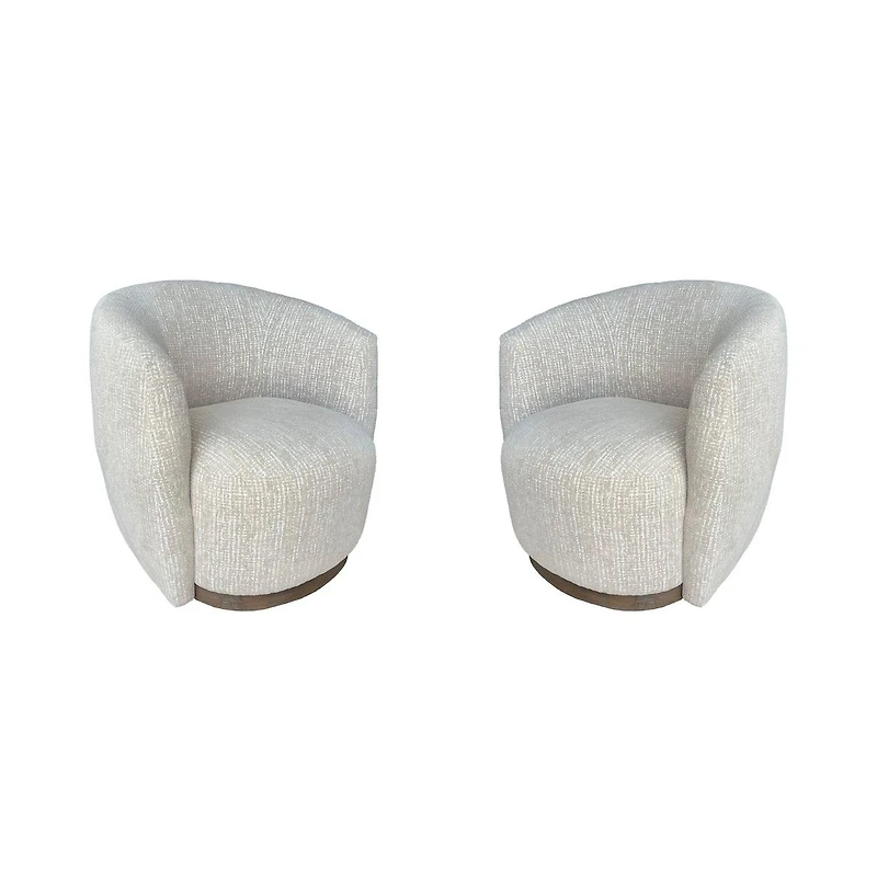 Parker Living Tatum - Sand Dollar Swivel Accent Chair Two Pack