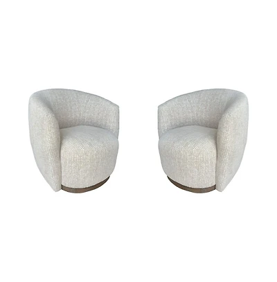 Parker Living Tatum - Sand Dollar Swivel Accent Chair Two Pack