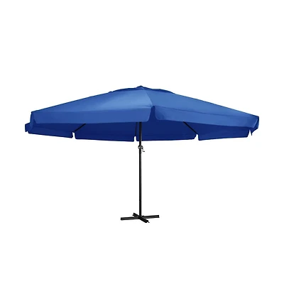 vidaXL Garden Parasol Azure Blue Polyester with Pa coating Large