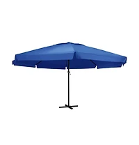 vidaXL Garden Parasol Azure Blue Polyester with Pa coating Large