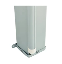 vidaXL Side Awning Grey Polyester with Pu coating, Powder-Coated Steel