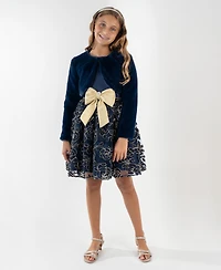 Rare Editions Girls 7-16 2-Piece Sleeveless Dress and Shrug Set