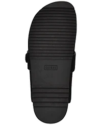 Guess Womens Galavanta Buckle Slip-On Flat Clogs