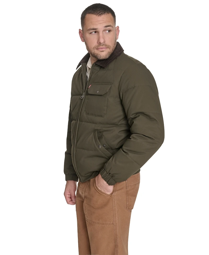 Levi's Men's Quilted Corduroy Collar Depot Jacket