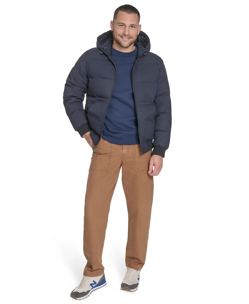 Levi's Men's Quilted Bomber with Hood Jacket