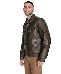 Levi's Men's Faux Leather Trucker Jacket
