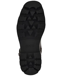 Guess Women's Lynnie Tall Buckle Moto Lug Sole Boots