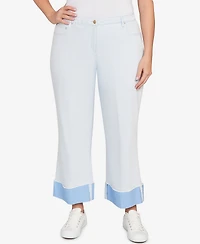 Ruby Rd. Plus Cuffed Pull-On Faux Fly Pants