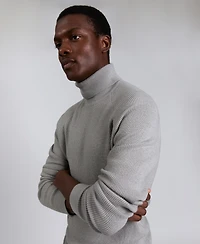 Kenneth Cole Men's Fold Over Turtleneck Sweater