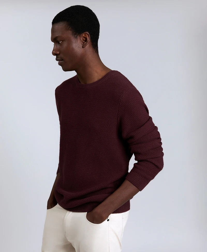 Kenneth Cole Men's Popcorn Crewneck Sweater