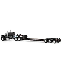 First Gear 1/64 Black Ford Ltl 9000 Fontaine Magnitude Tri-axle Lowboy Trailer Dcp