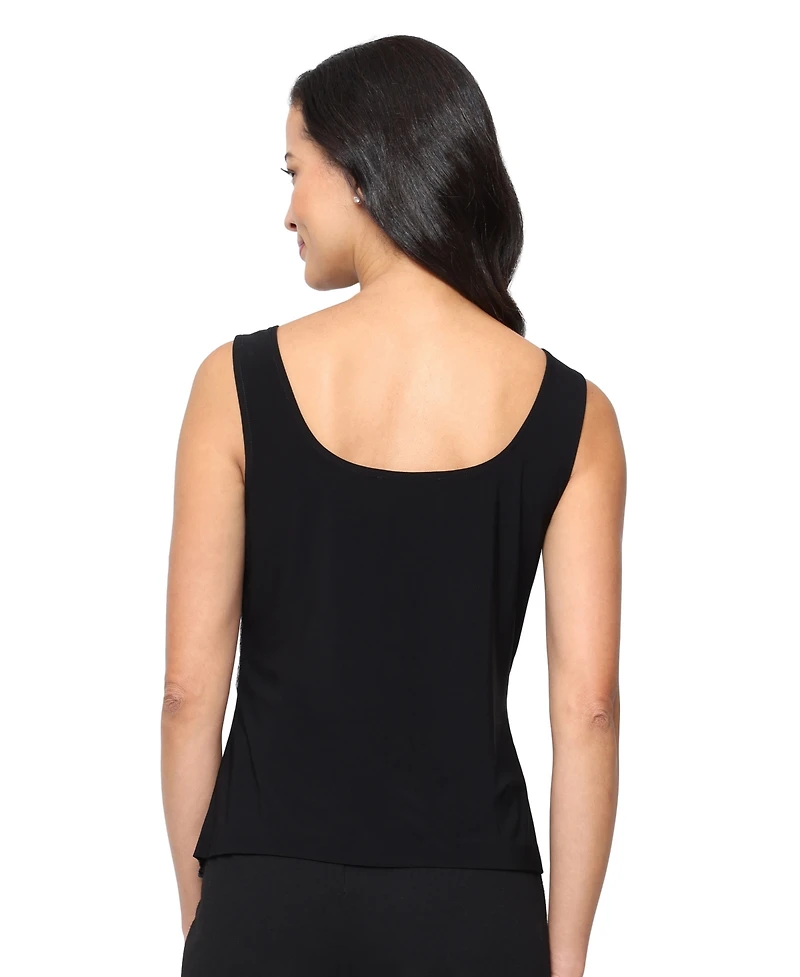 Alex Evenings Women's Embroidered Tank and 3/4-Sleeve Open Jacket Twinset