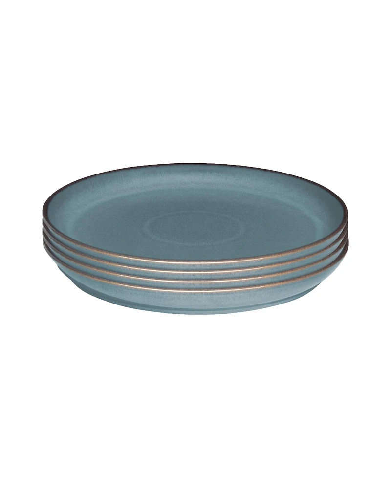 Denby Azure Coupe Medium Plates, Set of 4
