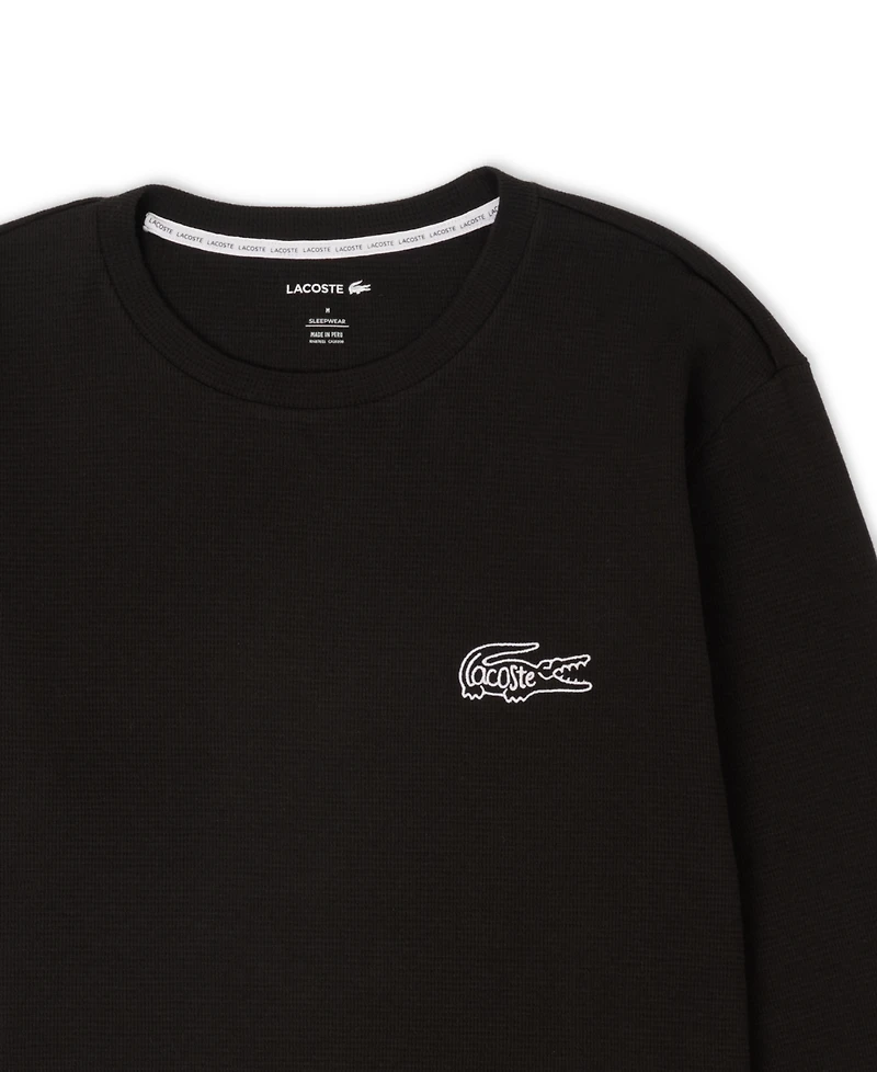 Lacoste Men's Small Croc Thermal Long Sleeve T-Shirt