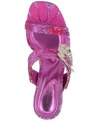 Jessica Simpson Women's Orrieta Heart Buckle Slip On Dress Sandals