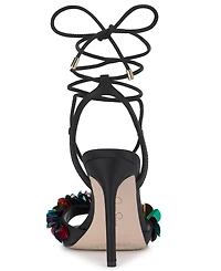 Jessica Simpson Women's Oveny Sequin Ankle Wrap Dress Sandals