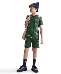 Nike Big Kids Sportswear Printed Cotton T-Shirt