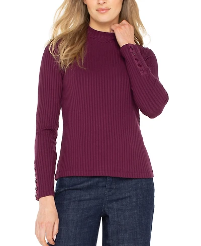 Liverpool Los Angeles Women's Mock Neck Top