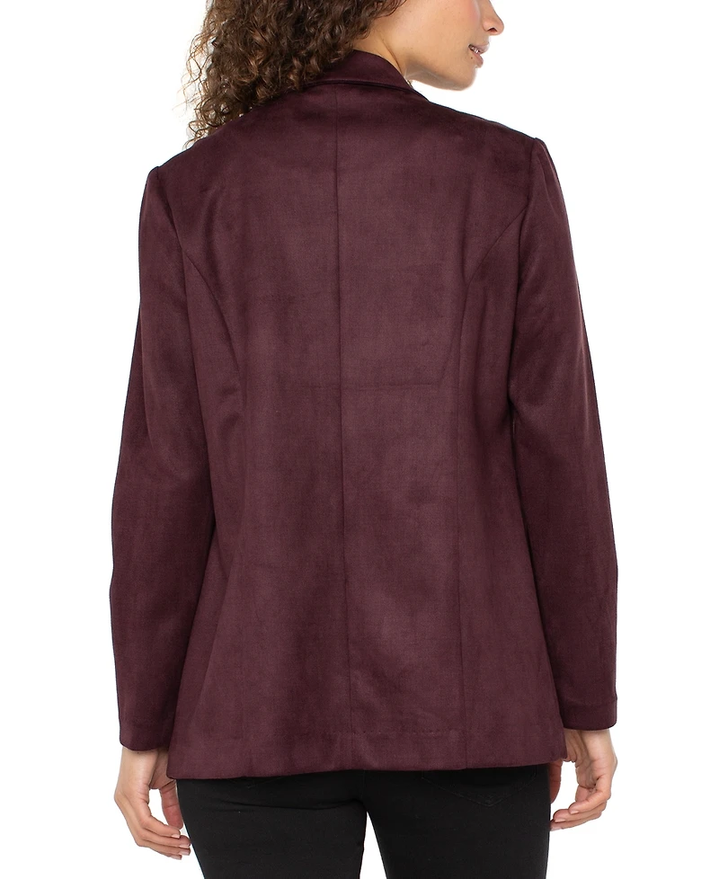 Liverpool Los Angeles Women's Notch Collar Boyfriend Blazer