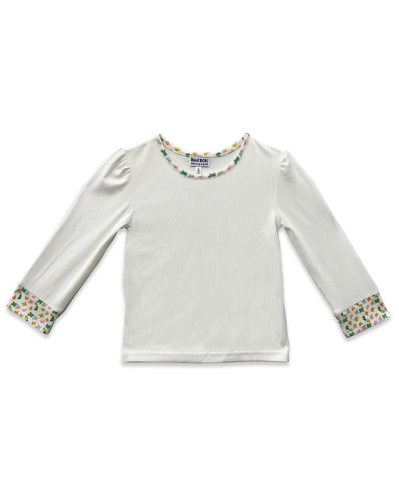 Blueberi Boulevard Girls 2T-6X 3- Piece Applique Jumper, Top and Crossbody Set