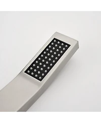 Rainsken Shower System with Rain Shower Head, Hand Shower Head, Water Control Valve, Shower Bracket, Hose and Niche