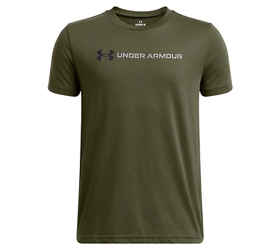 Under Armour Big Boys Logo Wordmark Graphic T-Shirt
